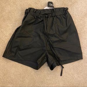 Faux Leather Shorts
